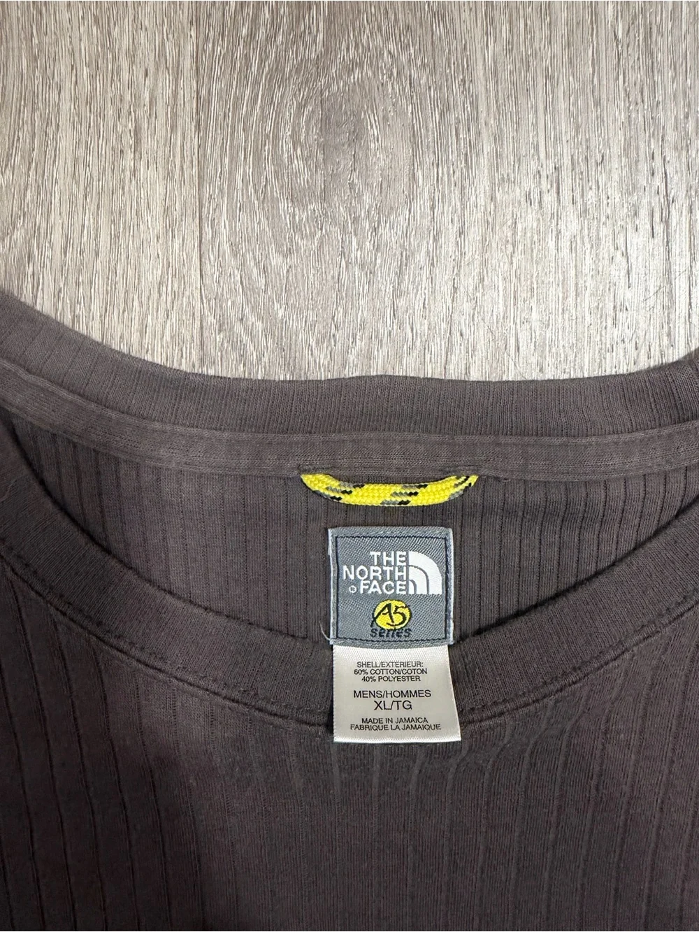 Vintage North Face A5 Series Shirt Thermal TNF Long Sleeve Thermal Brown XL